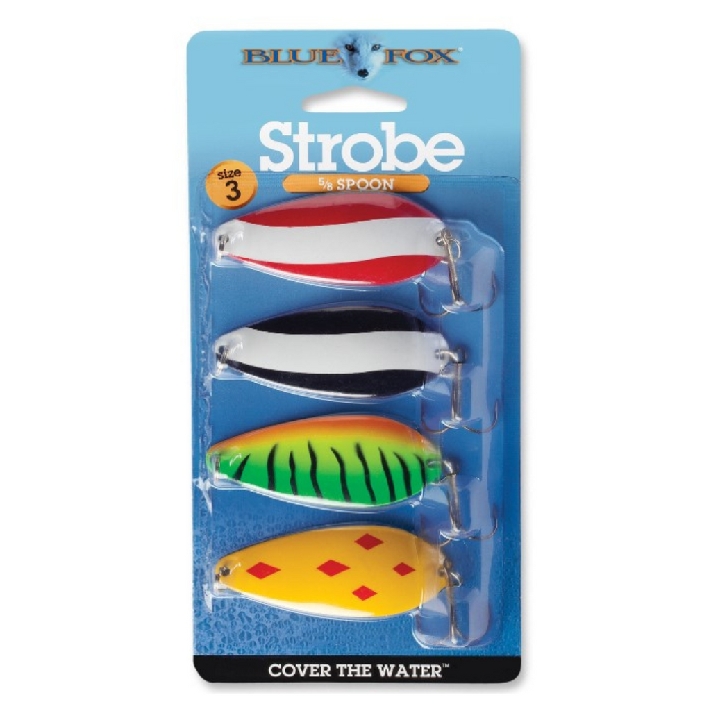 Blue Fox Strobe Spoon Kit 2, 3/8 oz. 5 per pack